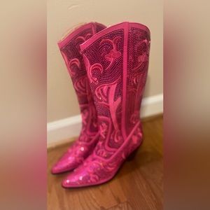 Helen's Heart Tall Sequin Bling Western Boots